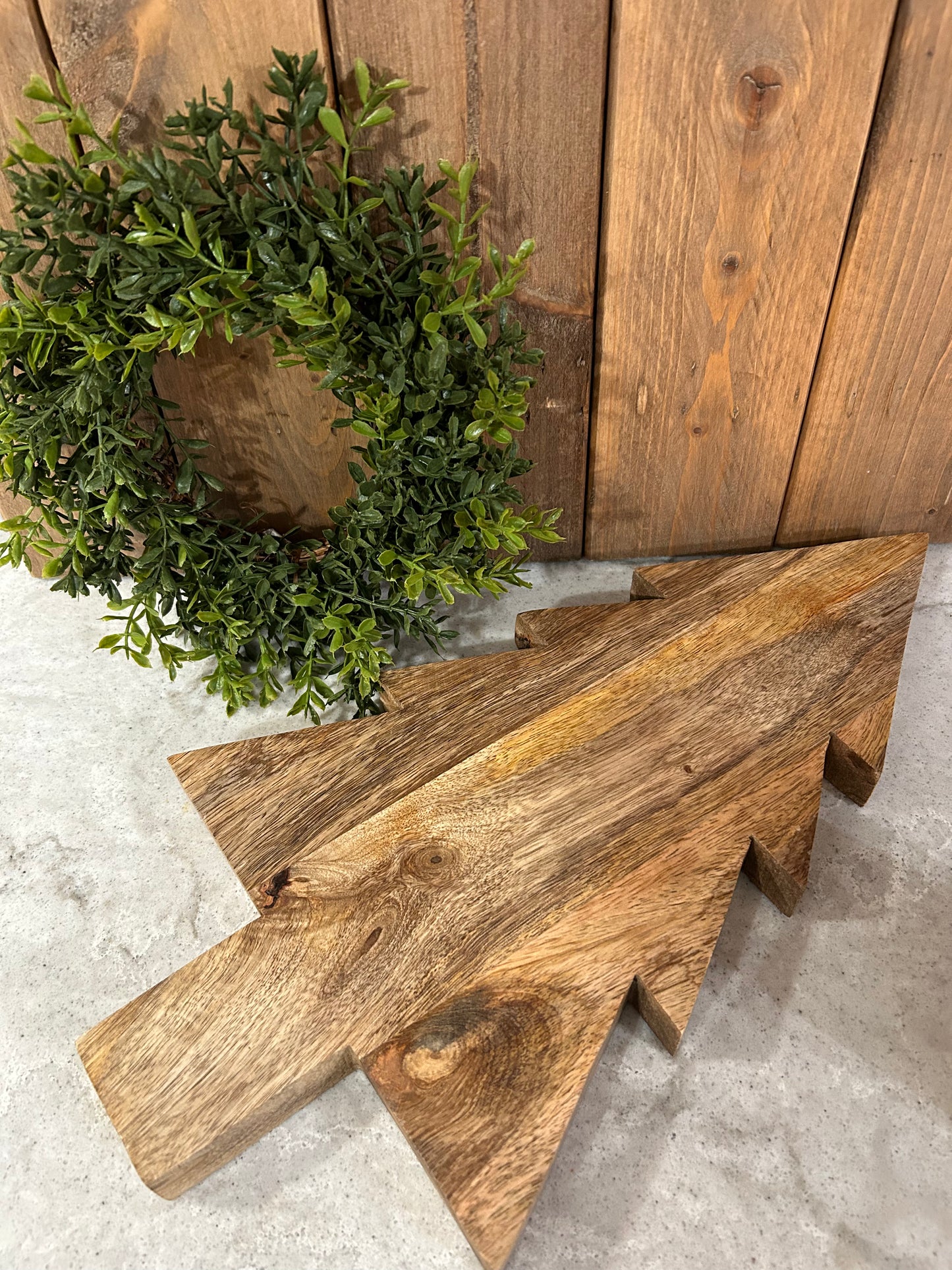 Wood Christmas Tree Cutting & Charcuterie Board