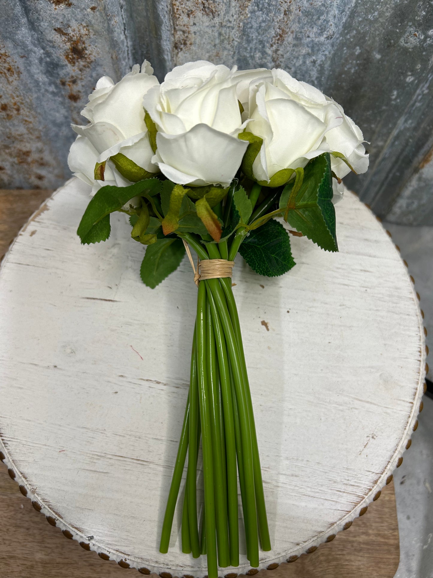 Bouquet of White Stem Roses
