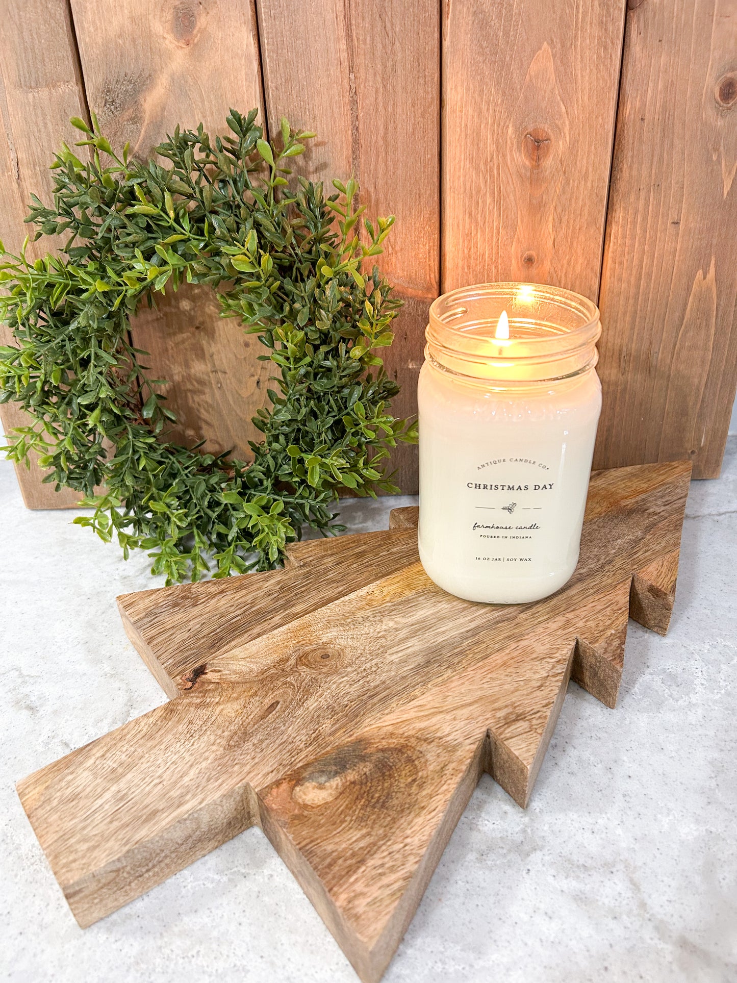 Wood Christmas Tree Cutting & Charcuterie Board