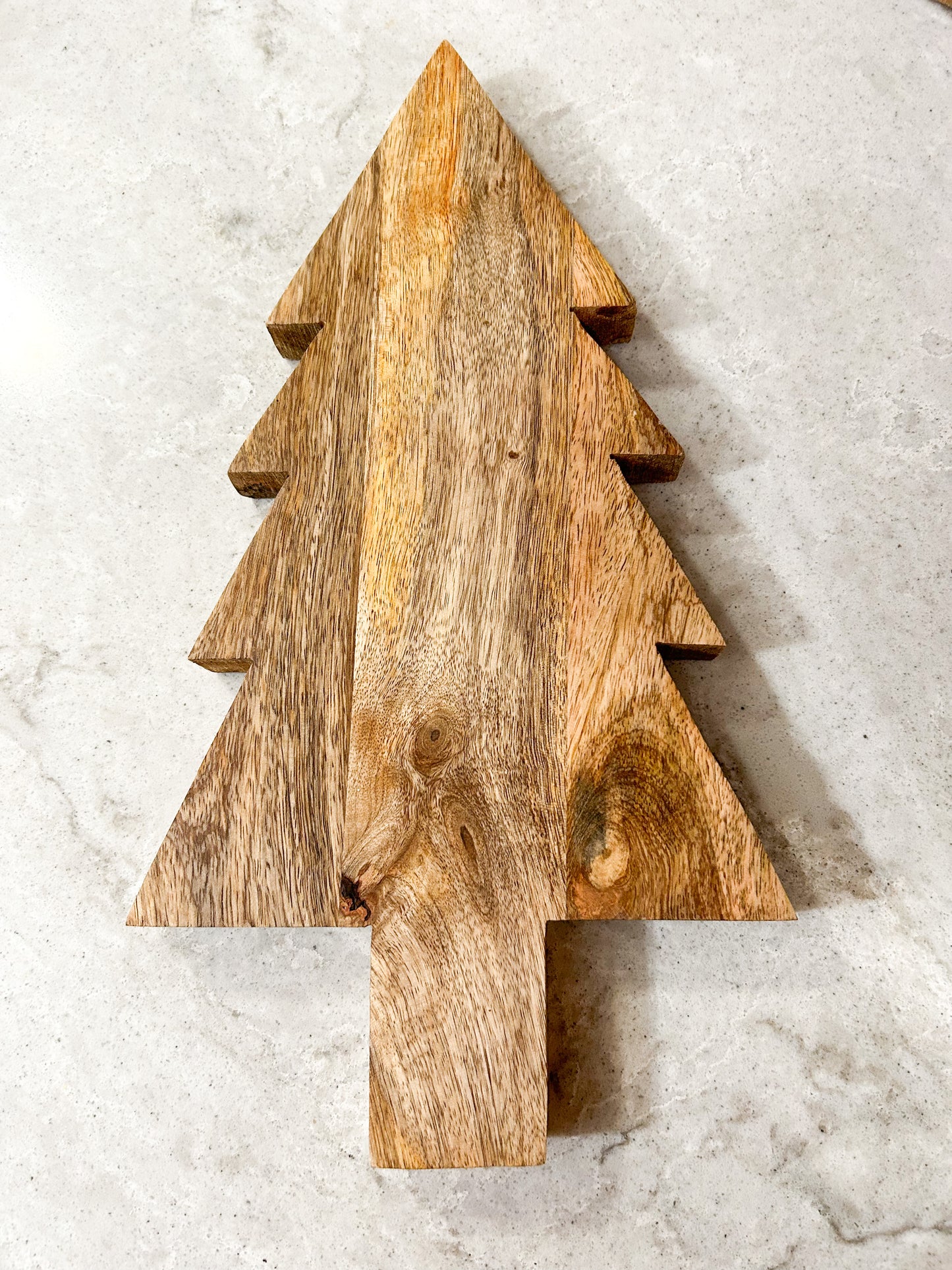 Wood Christmas Tree Cutting & Charcuterie Board