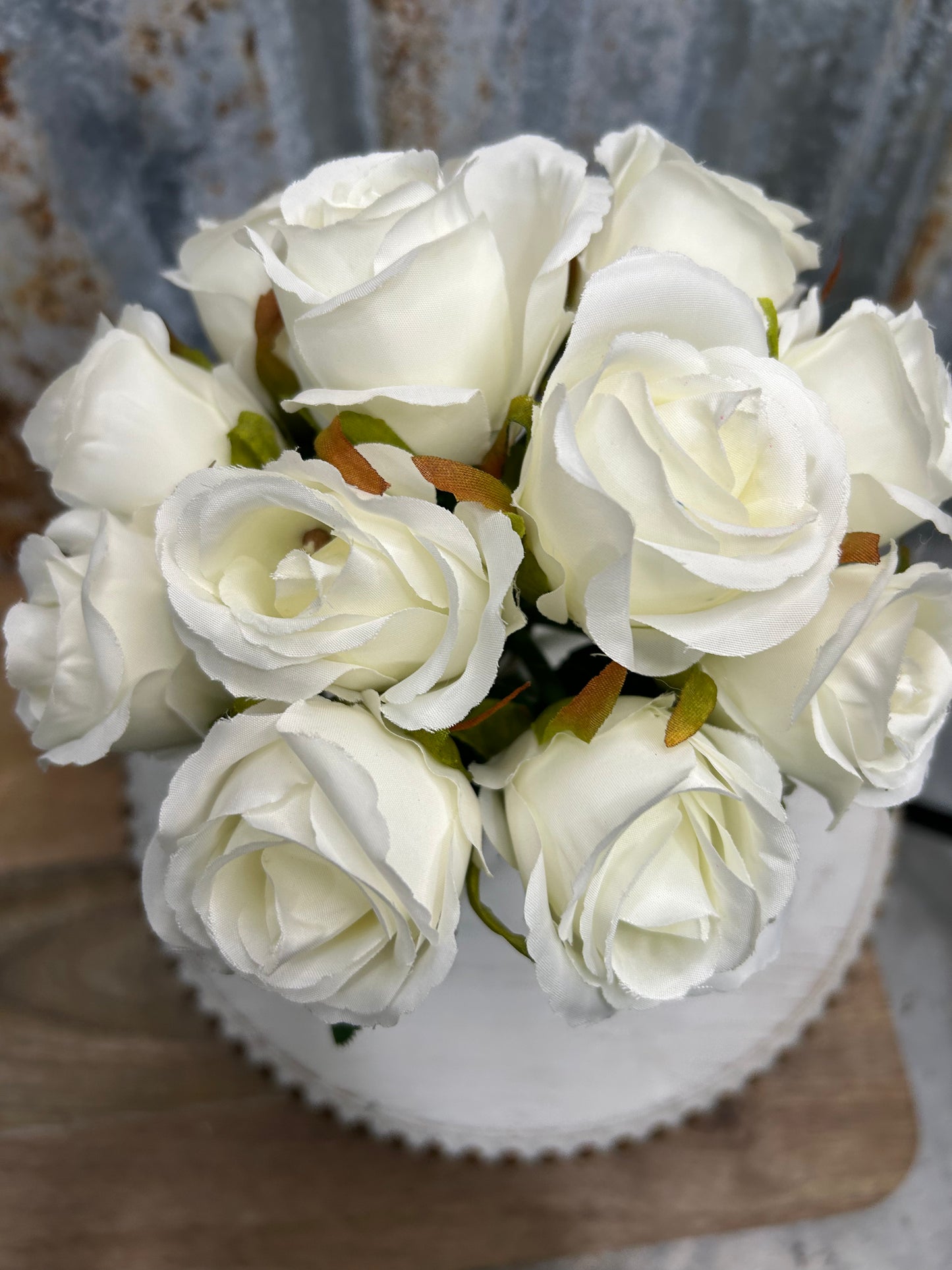 Bouquet of White Stem Roses