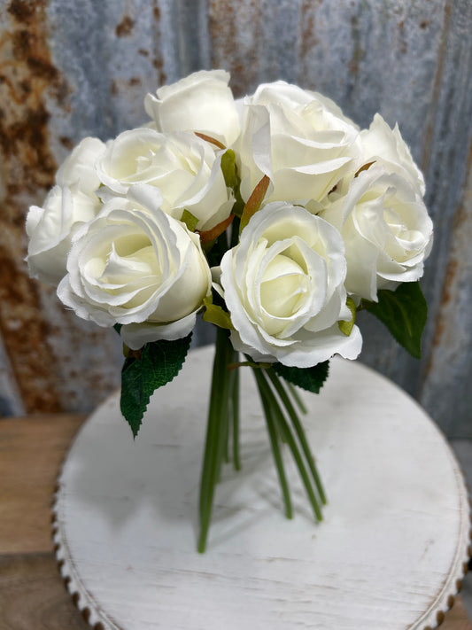 Bouquet of White Stem Roses
