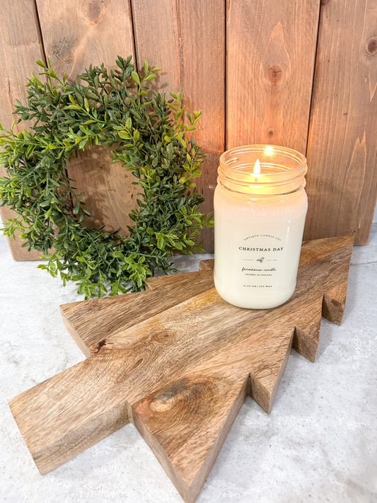 Wood Christmas Tree Cutting & Charcuterie Board